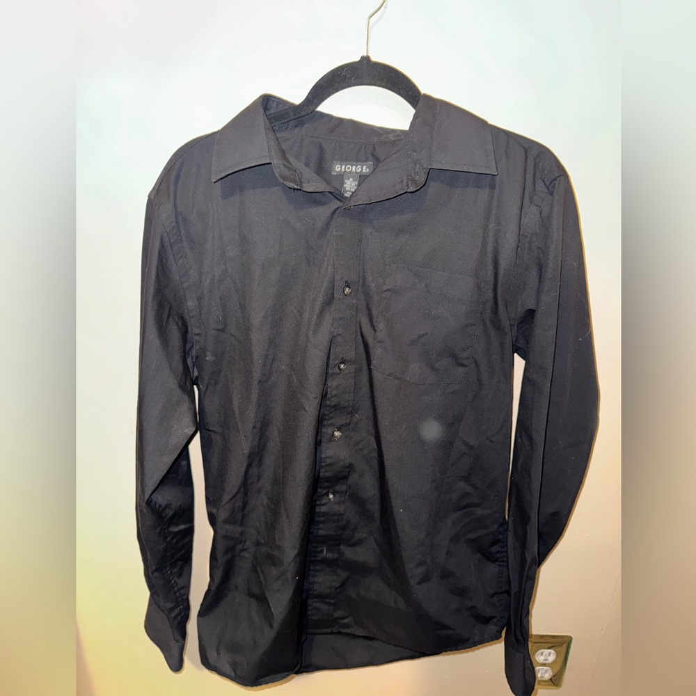 George Charcoal Button-Up Shirt